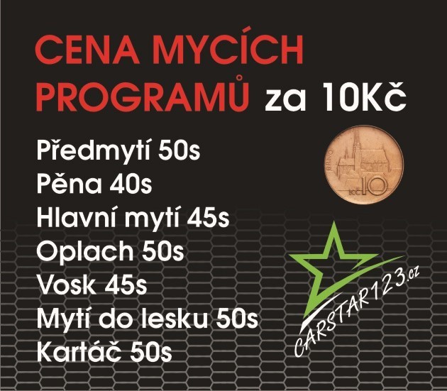 ceník mytí