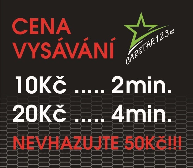 ceník vysávání